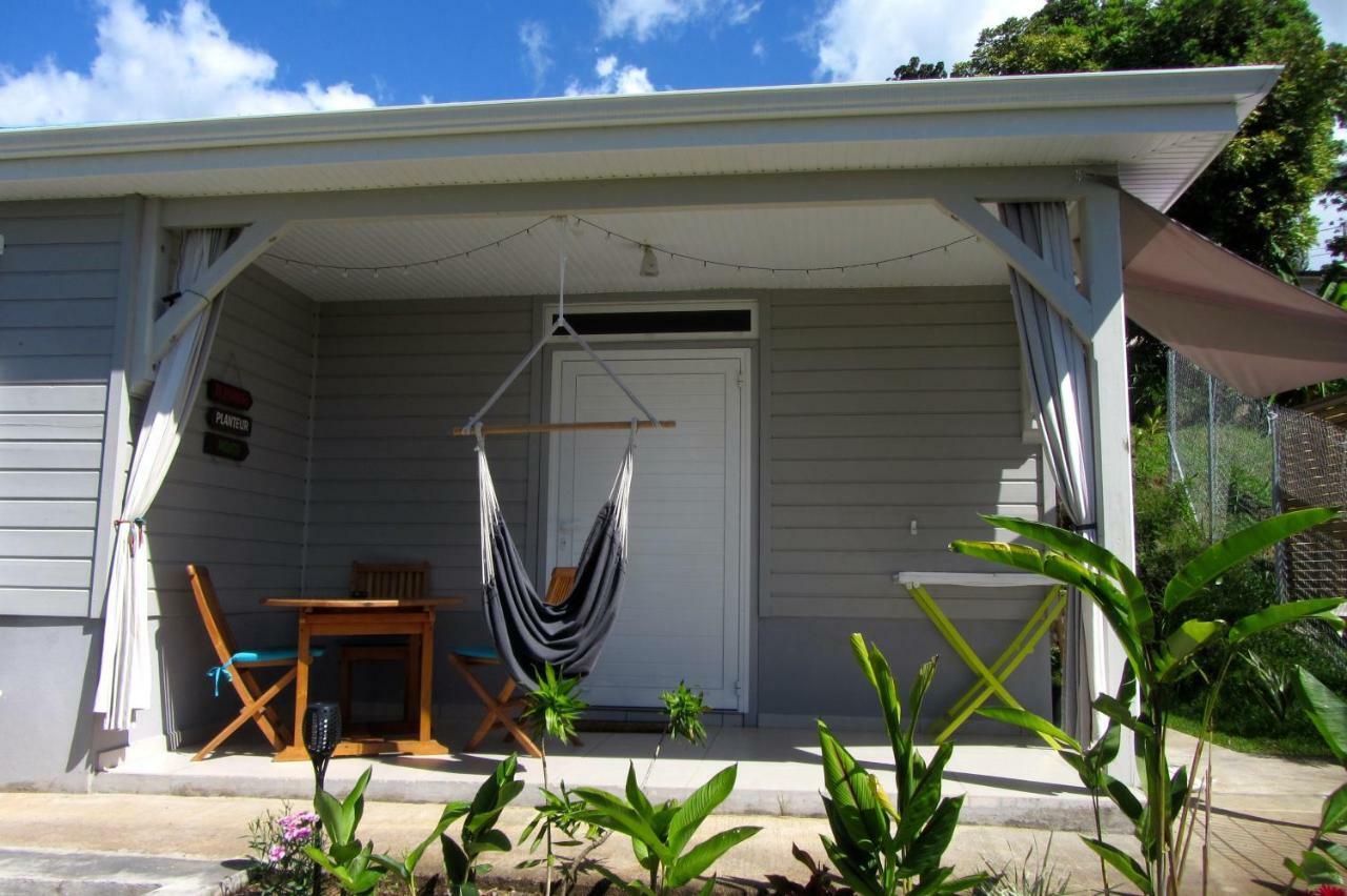 Or Bleu-Bungalow Volcan Soufriere-Vue Sur Mer Saint Claude Bagian luar foto